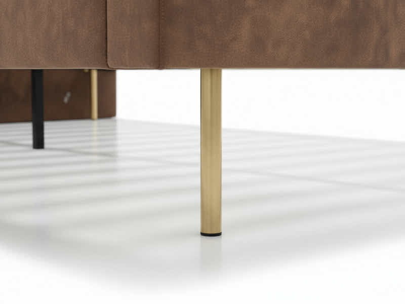 Rowina PU Bed Frame Khaki - Queen