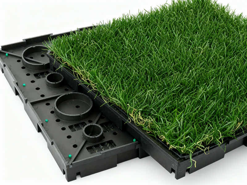 Multi-Colors 20 mm Artificial Grass Tiles - 30x30 cm (Pack of 12)