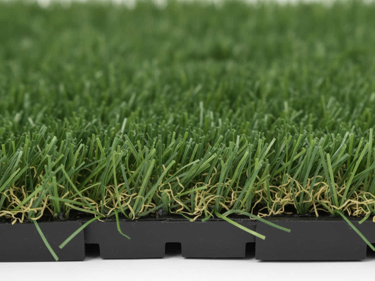 Multi-Colors 20 mm Artificial Grass Tiles - 30x30 cm (Pack of 12)