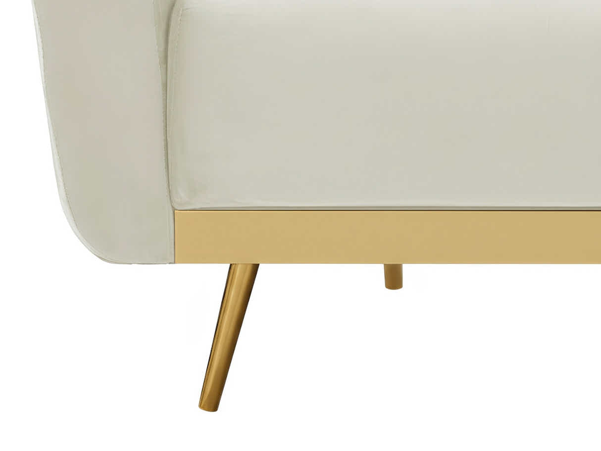 Limpley Velvet Sofa Bed - Beige