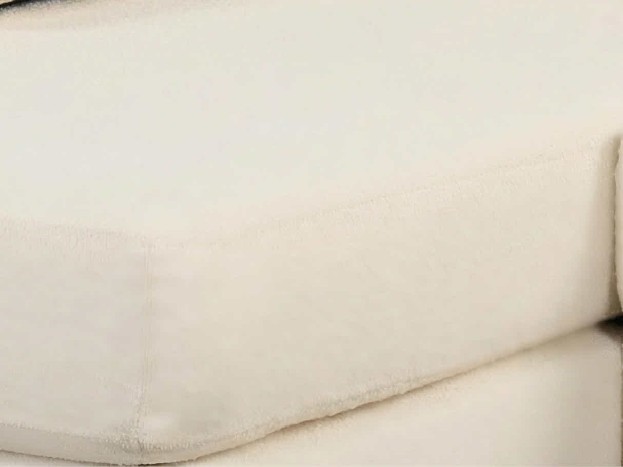 Wenda Velvet Sofa with Chaise - Beige