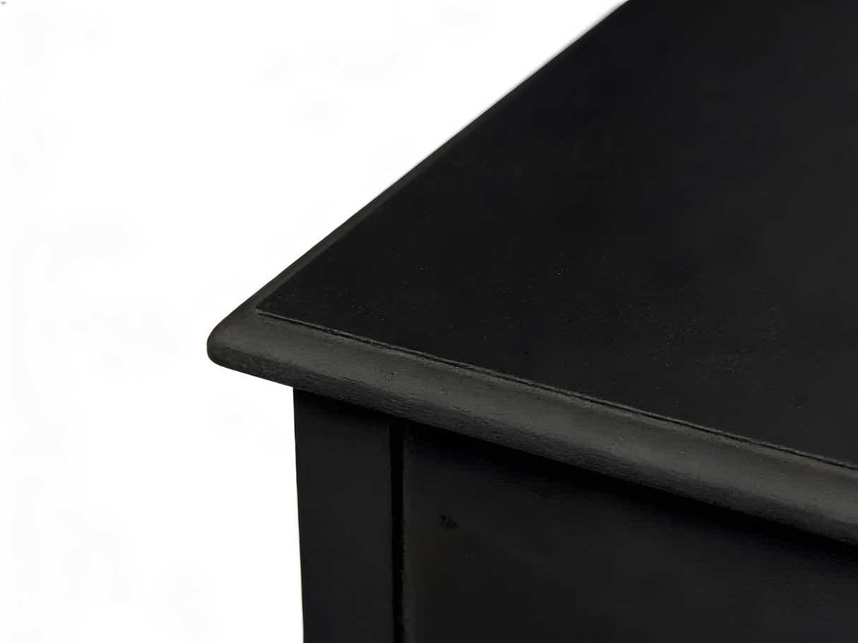 3-Drawer Console Table - Black