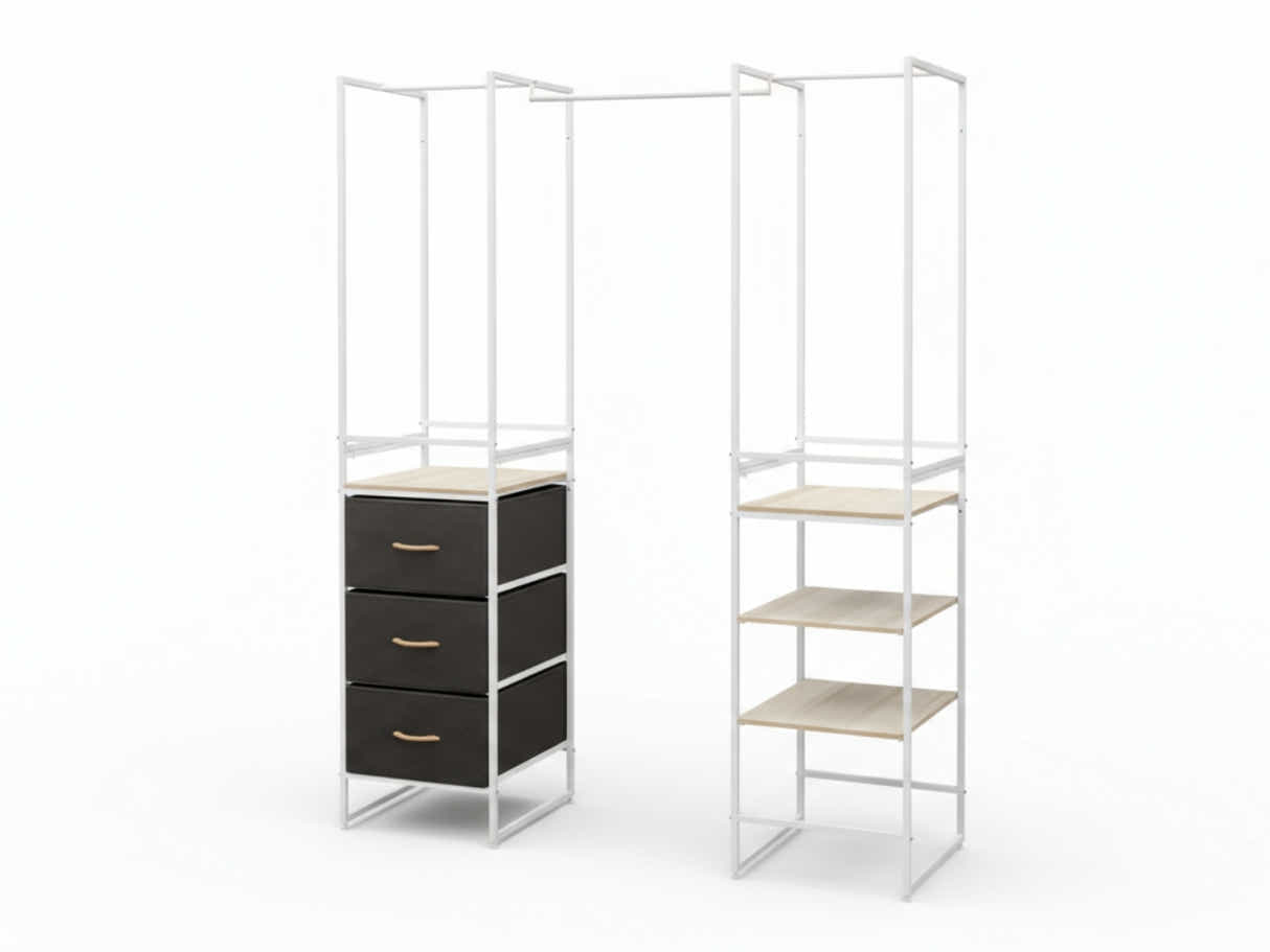 Delani Open Wardrobe Set