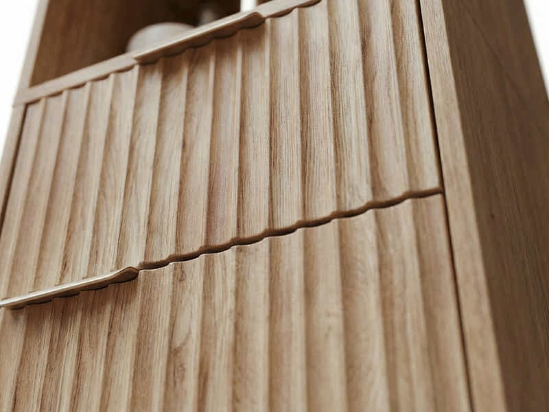 Bathroom Tower Cabinet - Oak