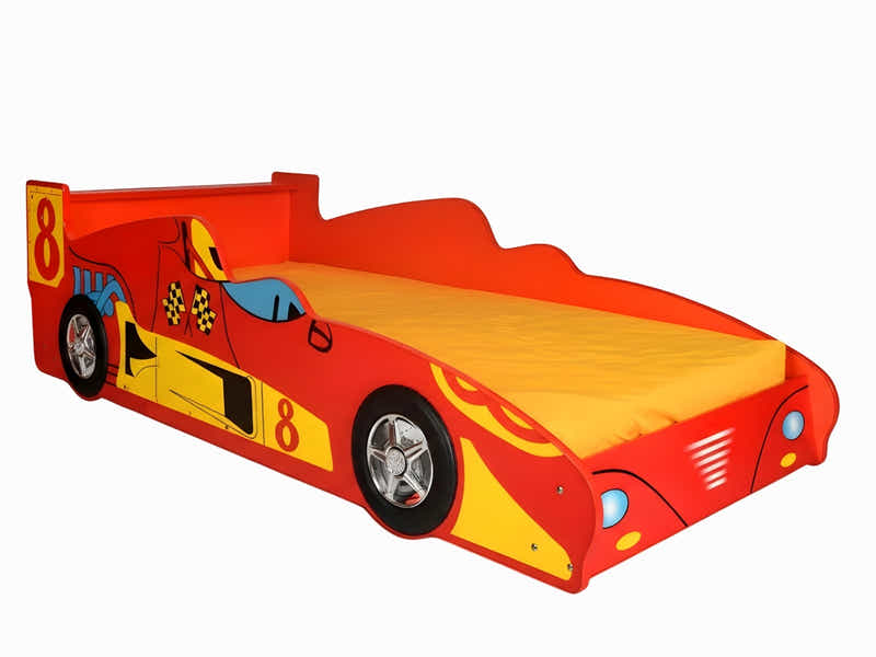 Supreme F1 Race Car Bed Frame Red - Single