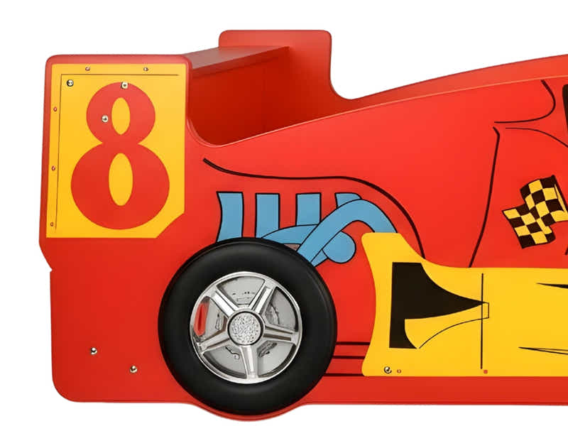 Supreme F1 Race Car Bed Frame Red - Single