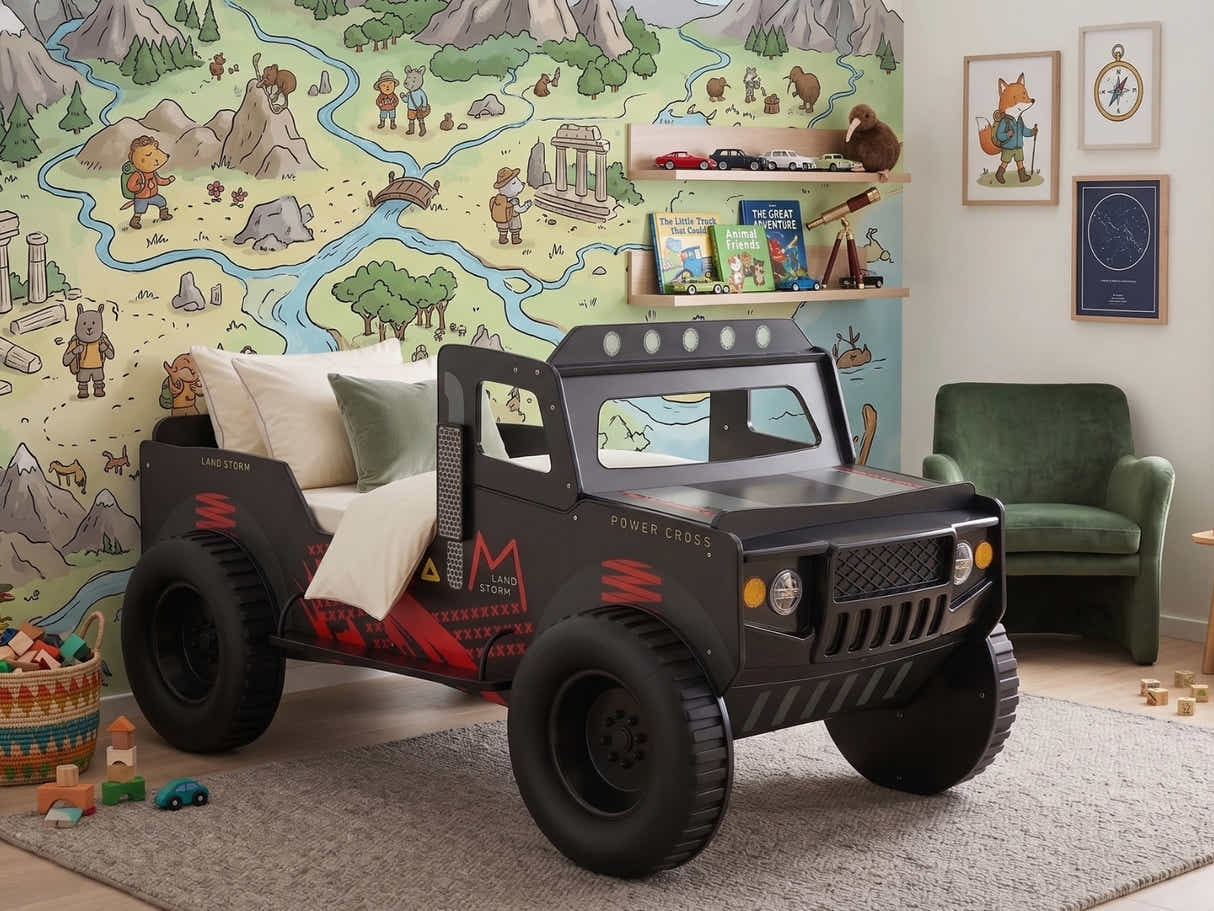 Land Storm Ute Truck Bed Black - Single