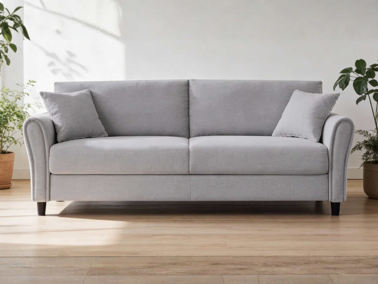 Cozza Linen Sofa - Light Grey