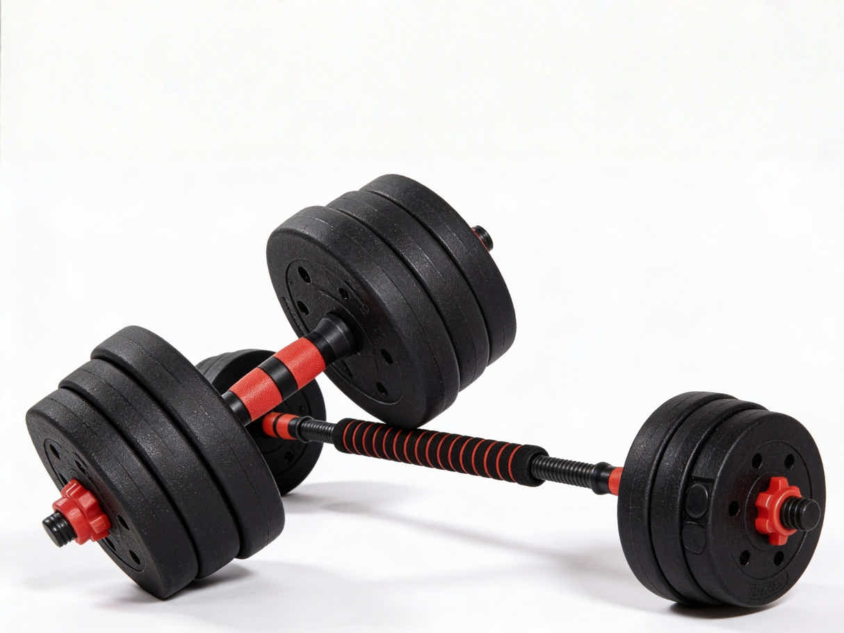 Dumbbell Set 3in1 Adjustable Barbell 20KG