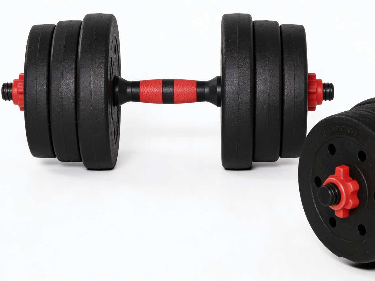 Dumbbell Set 3in1 Adjustable Barbell 20KG