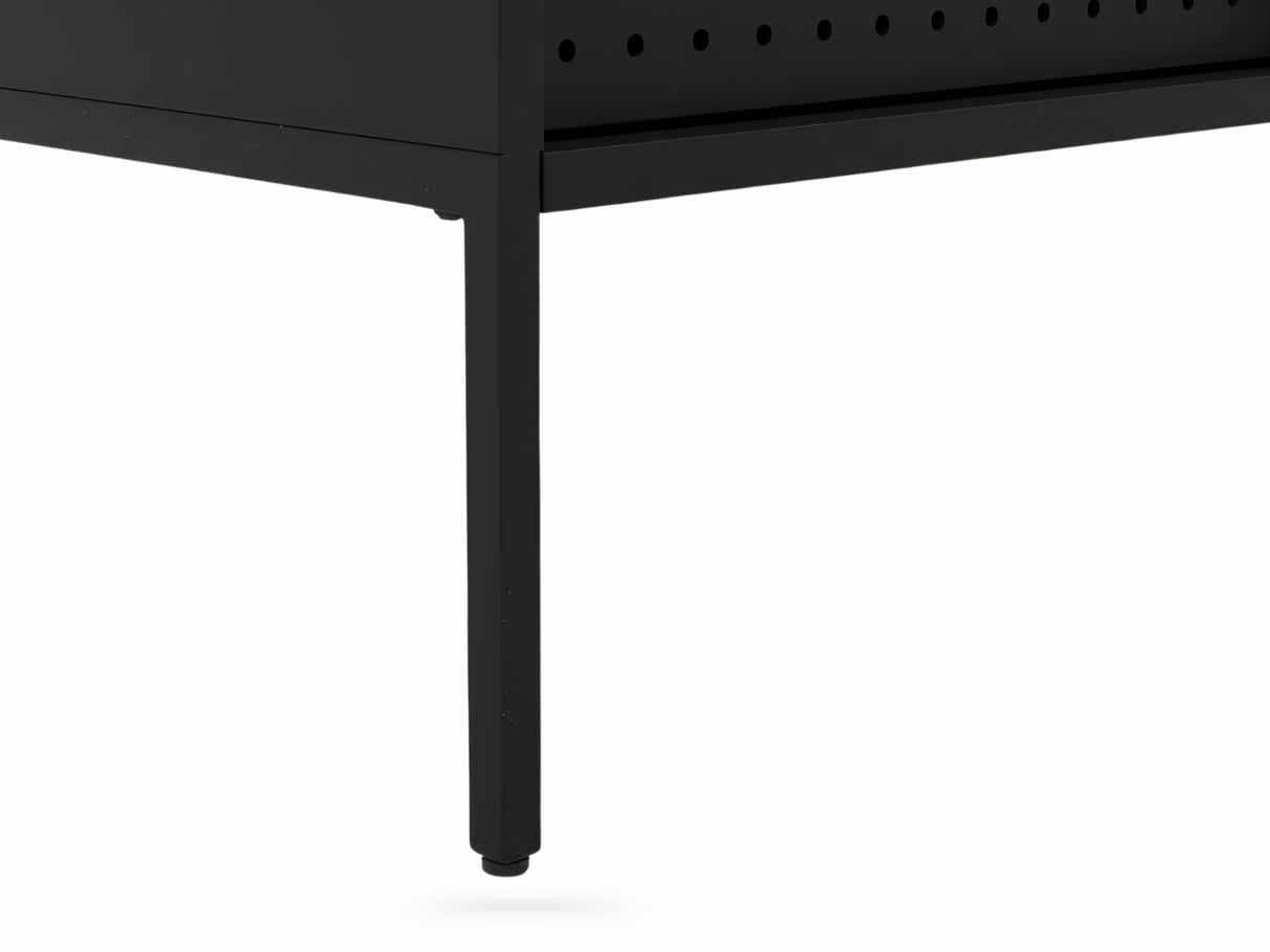 Lonna Steel Entertainment Unit Black - 160 cm