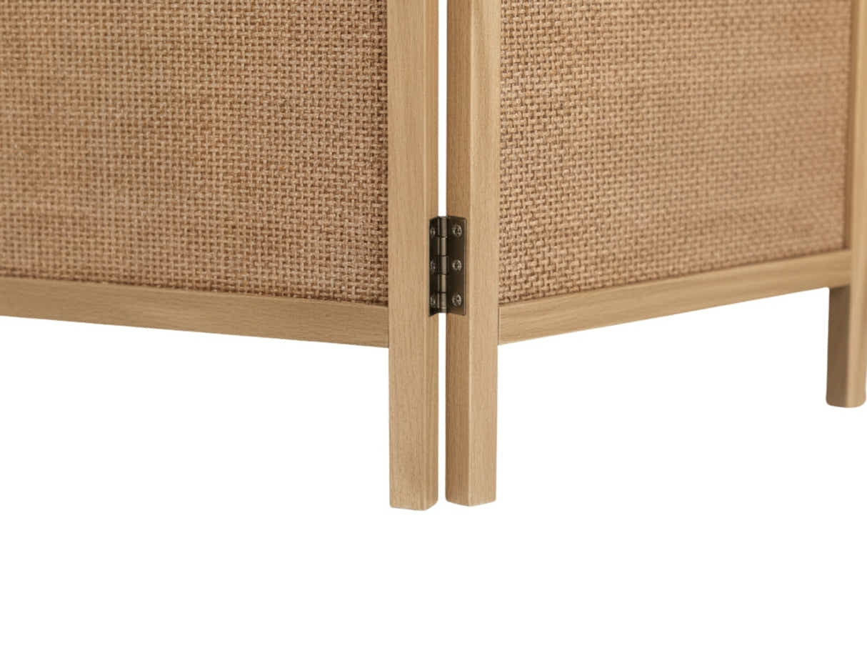 4-Panel Room Divider D S2 - Brown