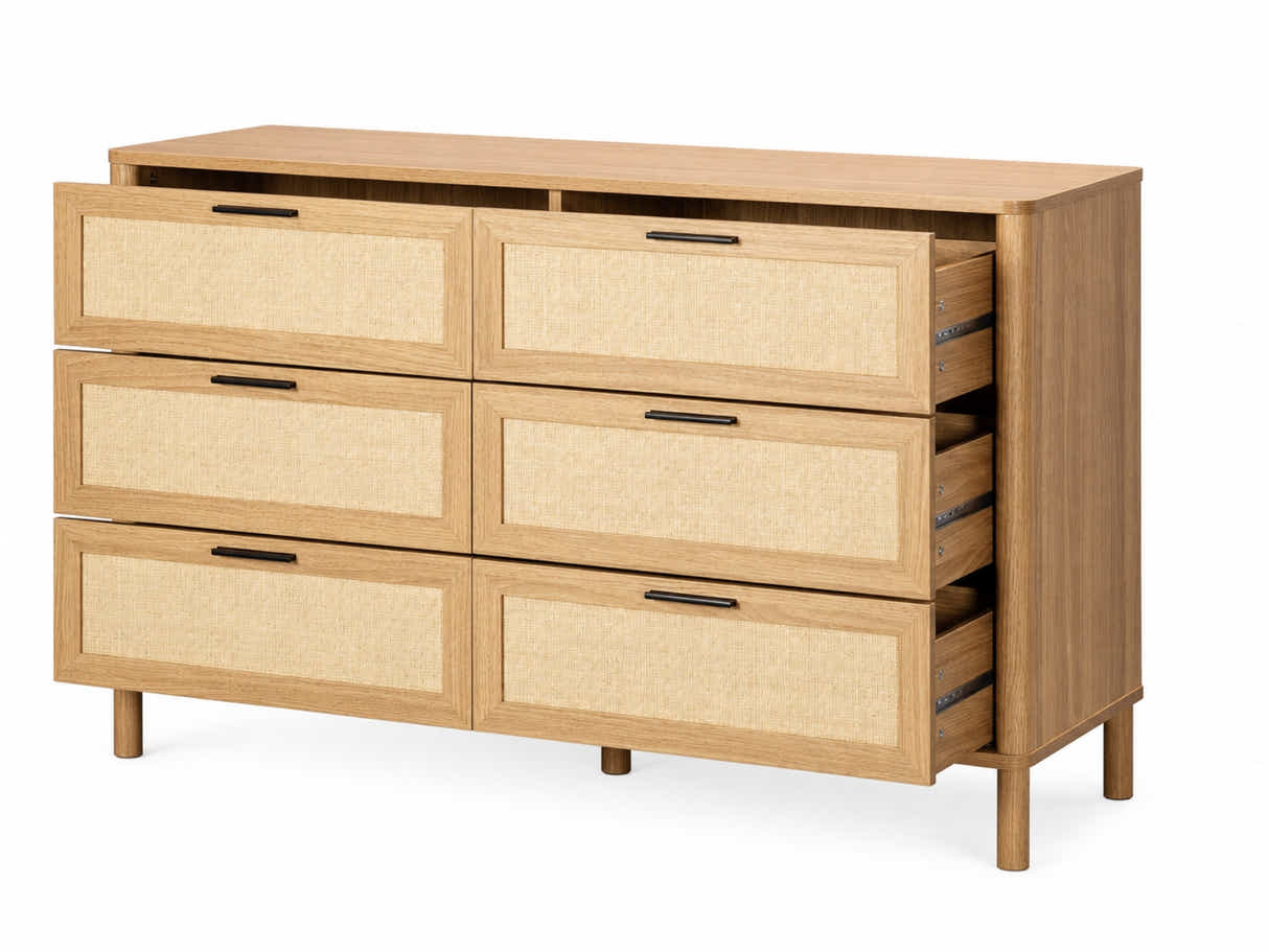 Naturlig Plus 6-Drawer Lowboy