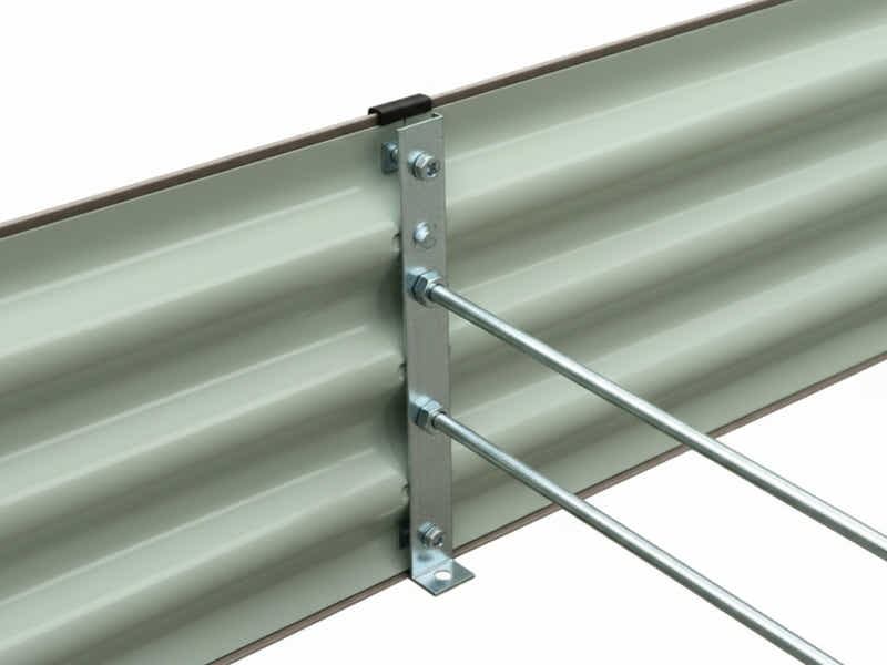 Galvanized Steel Garden Bed 240x120x30 cm