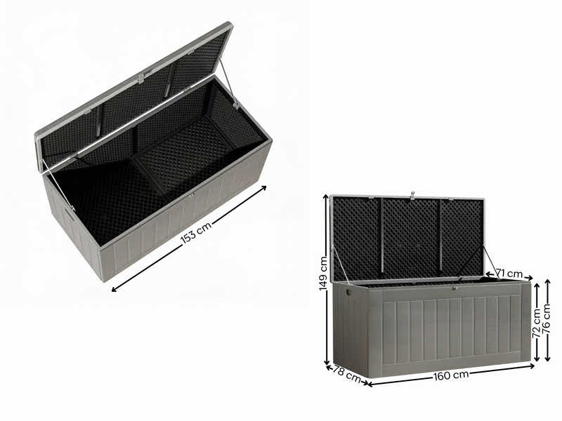 Outdoor Storage Box 830L - Grey