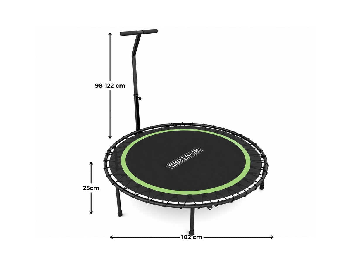 Mini Trampoline with Handle 40-inch - Green