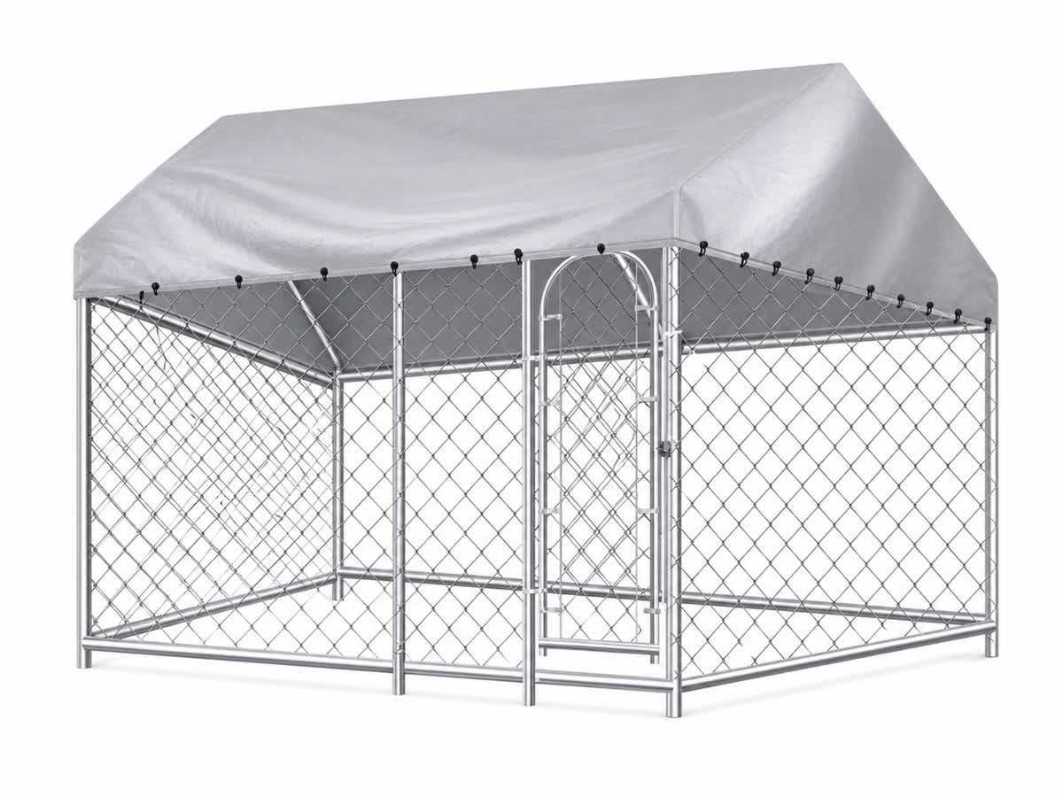 Dog Run with Roof - 4m x 2.3m x 2.3m