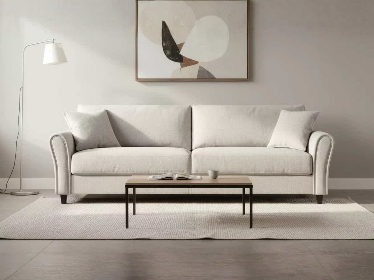 DS New Cozza Linen Sofa - Beige