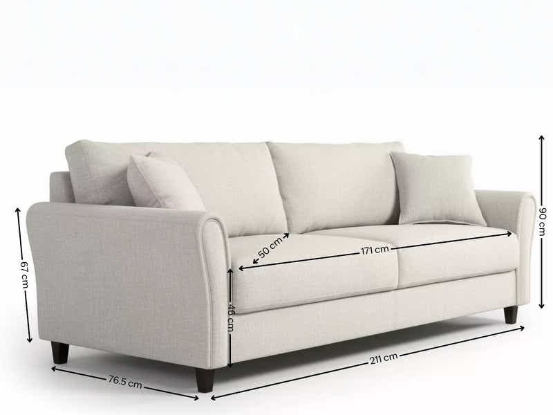 New Cozza Linen Sofa - Beige