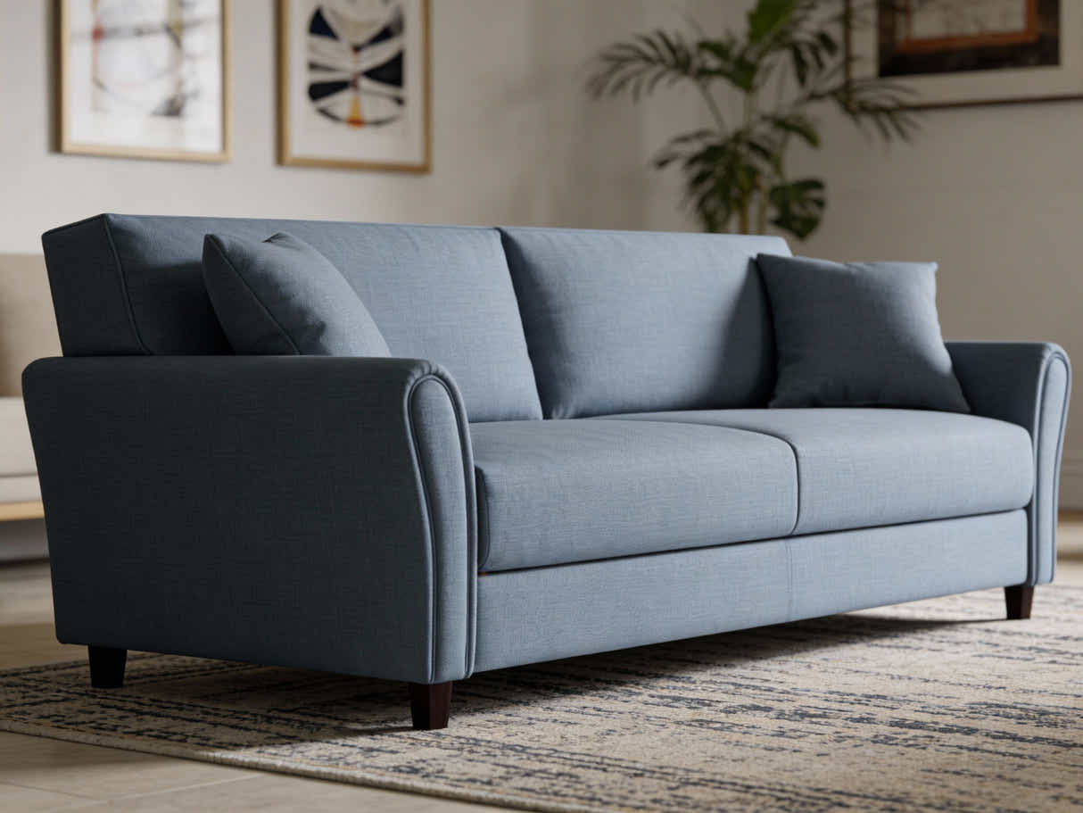 DS New Cozza Linen Sofa - Dark Grey