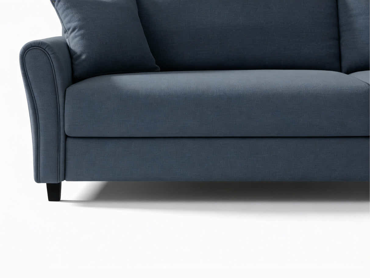 DS New Cozza Linen Sofa - Dark Grey