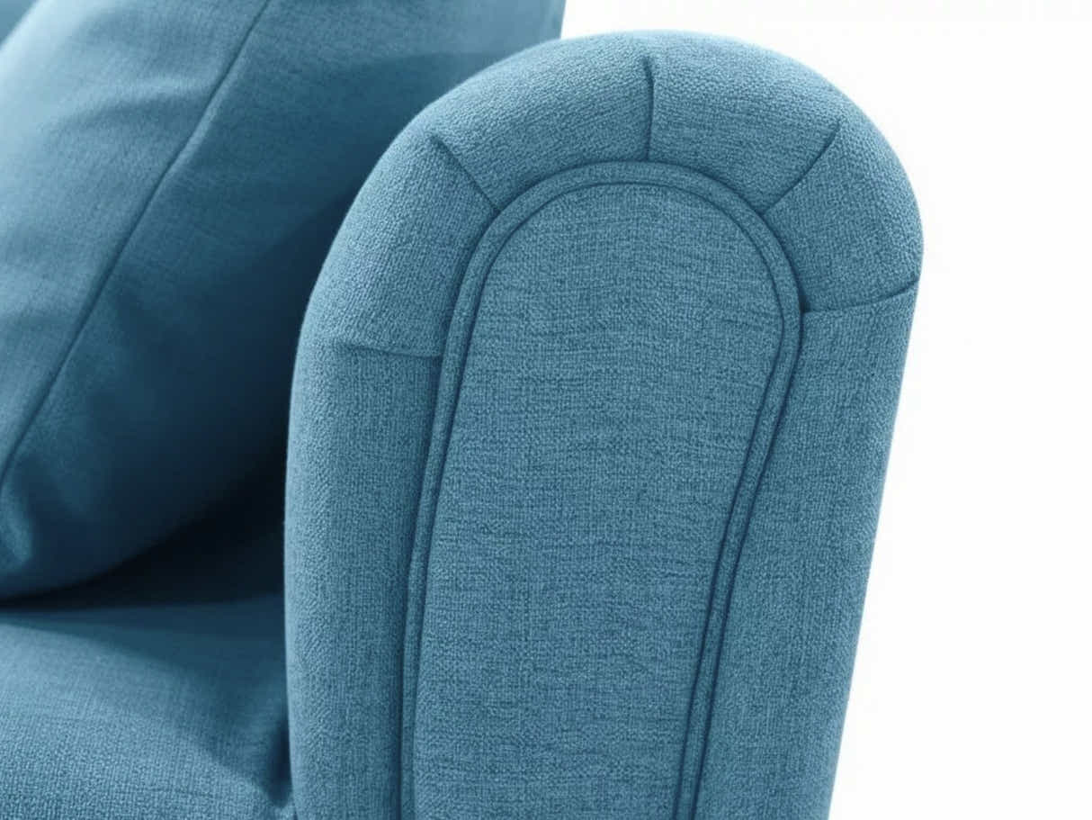 New Cozza Linen Sofa - Blue