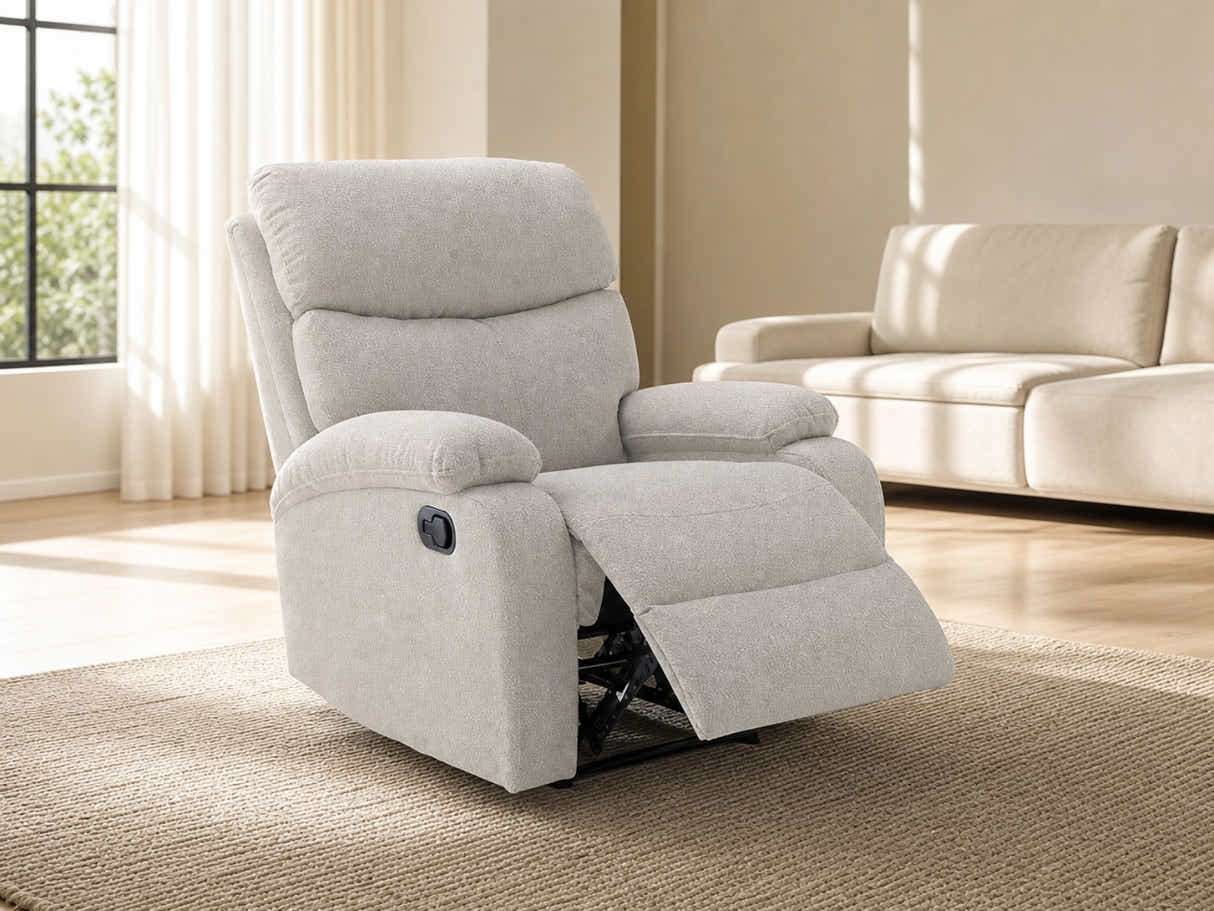 Giselle Boucle Recliner Chair - Beige