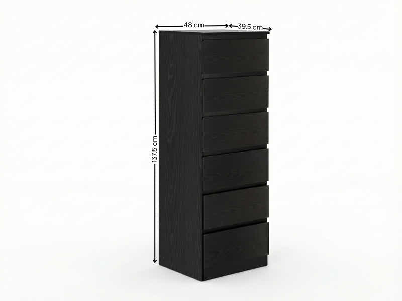 Xclusive 6-Drawer Slim Tallboy