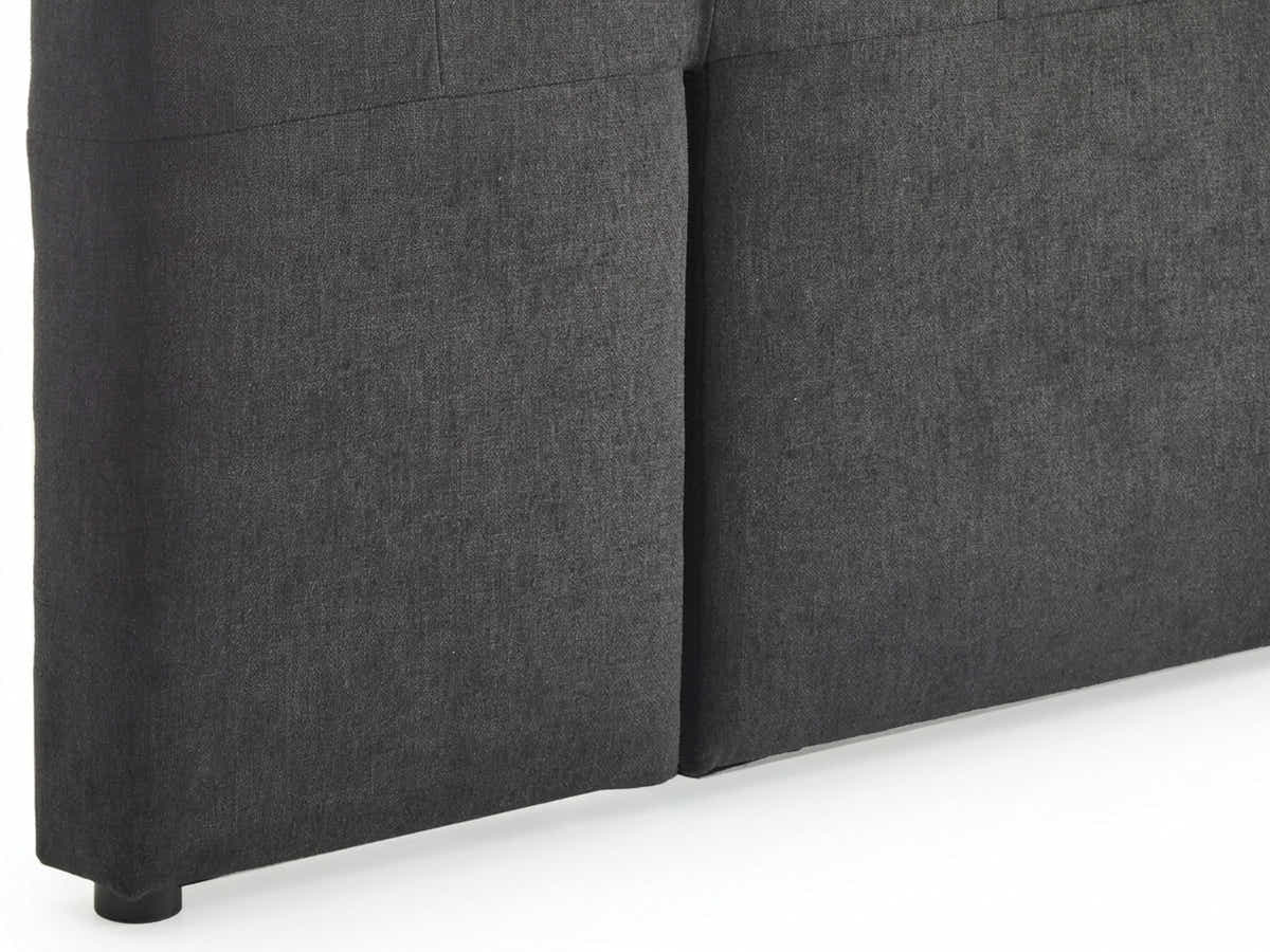 DS Rakel Linen Headboard Black - Queen