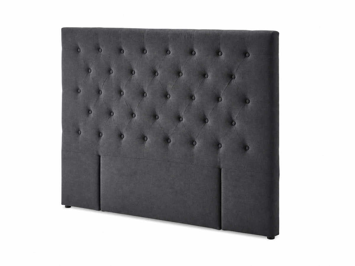 Rakel Linen Headboard Black - King