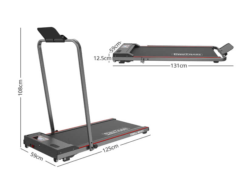 Foldable Walking Treadmill With Handle - 40 cm