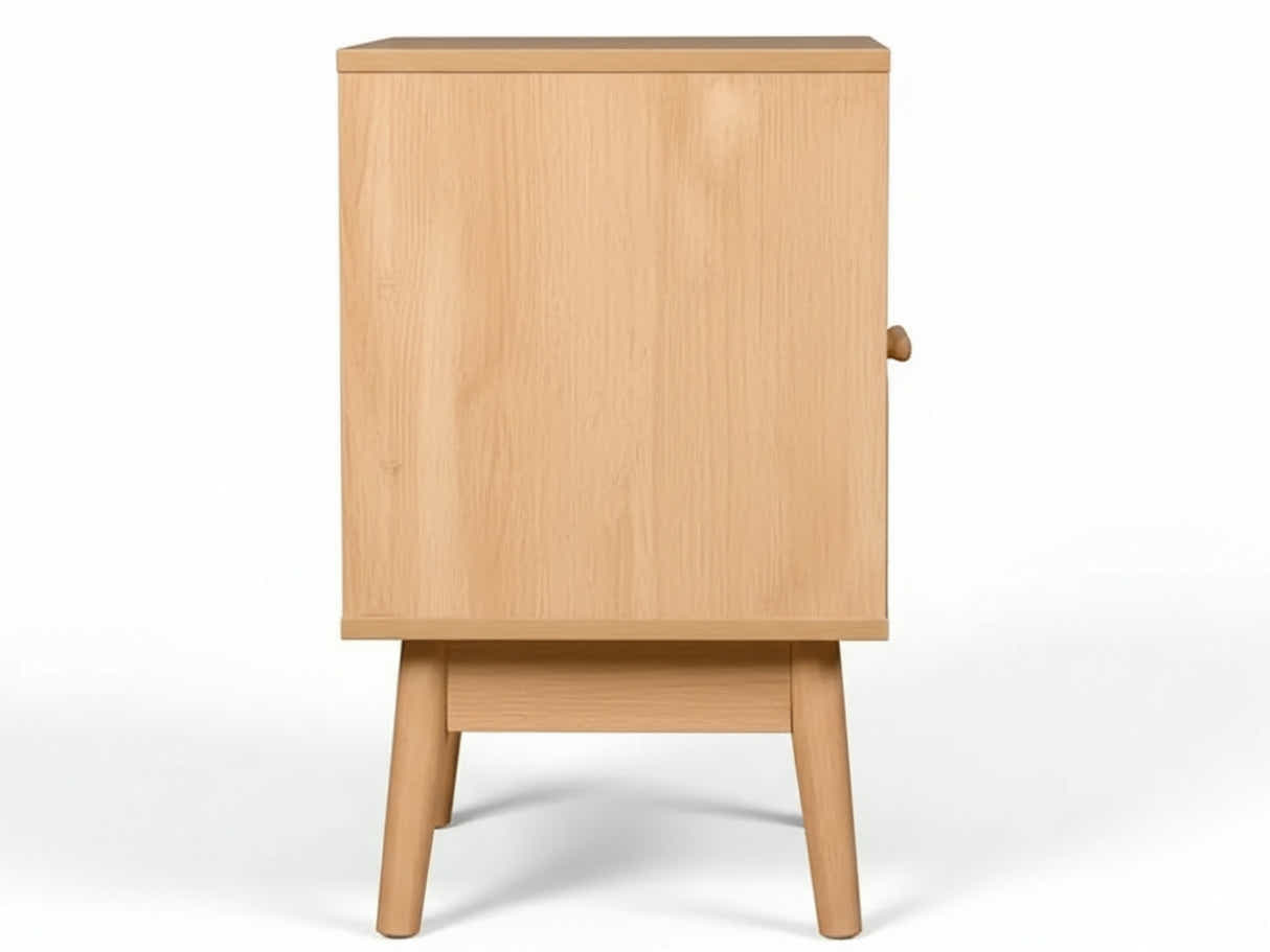 Naturlig Double Storage Bedside Table