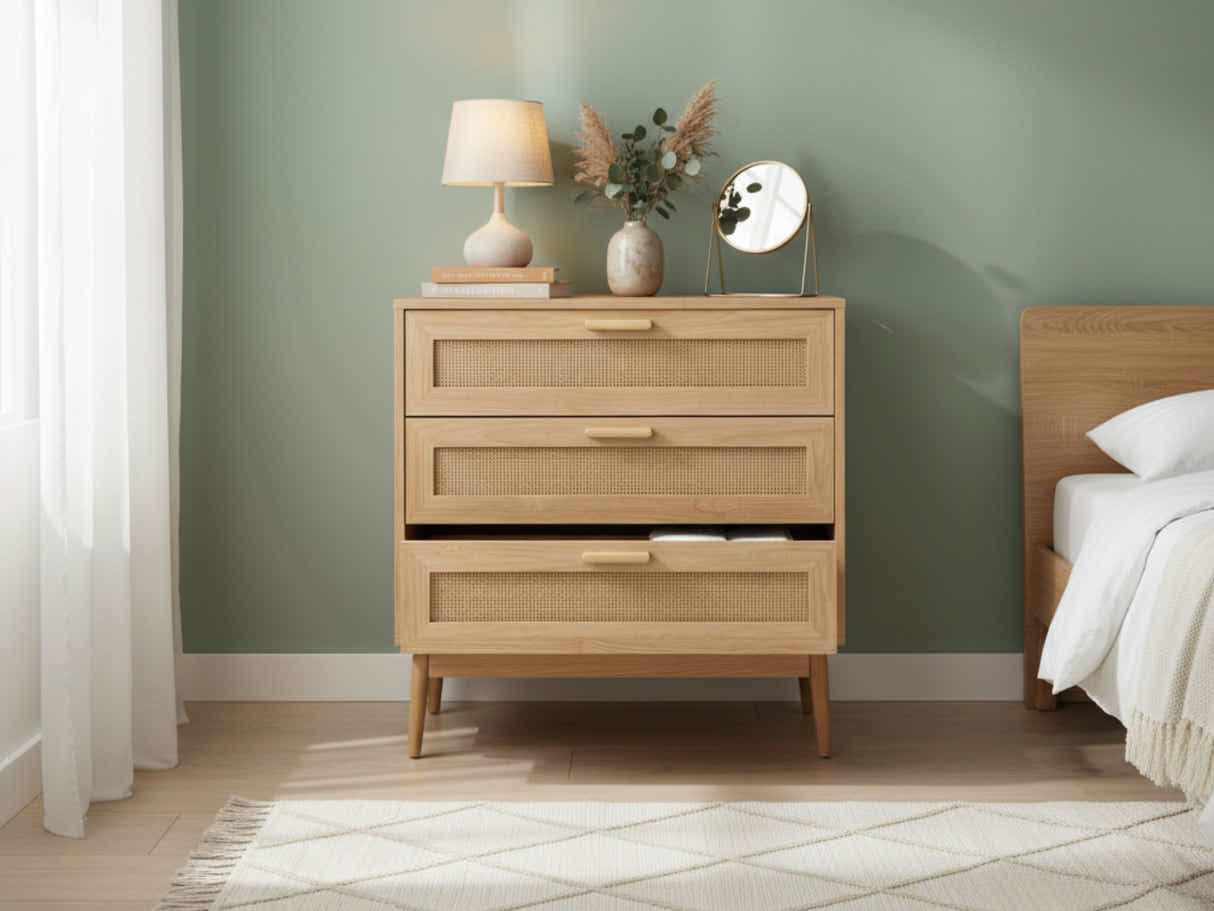 Naturlig 3-Drawer Chest