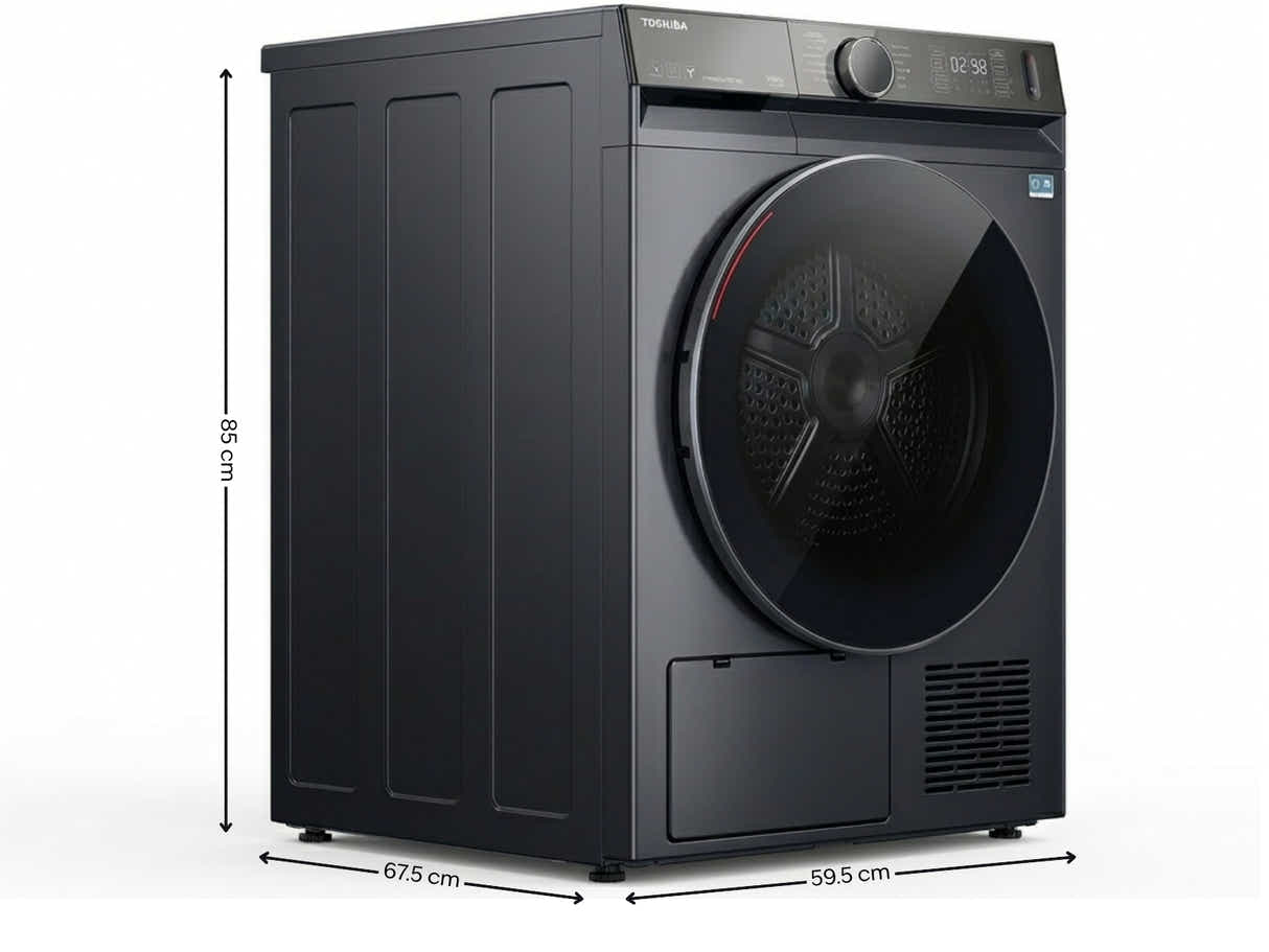 T Toshiba 10KG T15 Heat Pump Tumble Dryer Morandy Grey