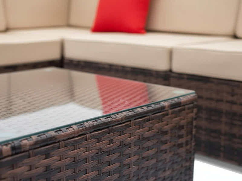 Caelan 7-Piece Outdoor Set - Brown + Beige