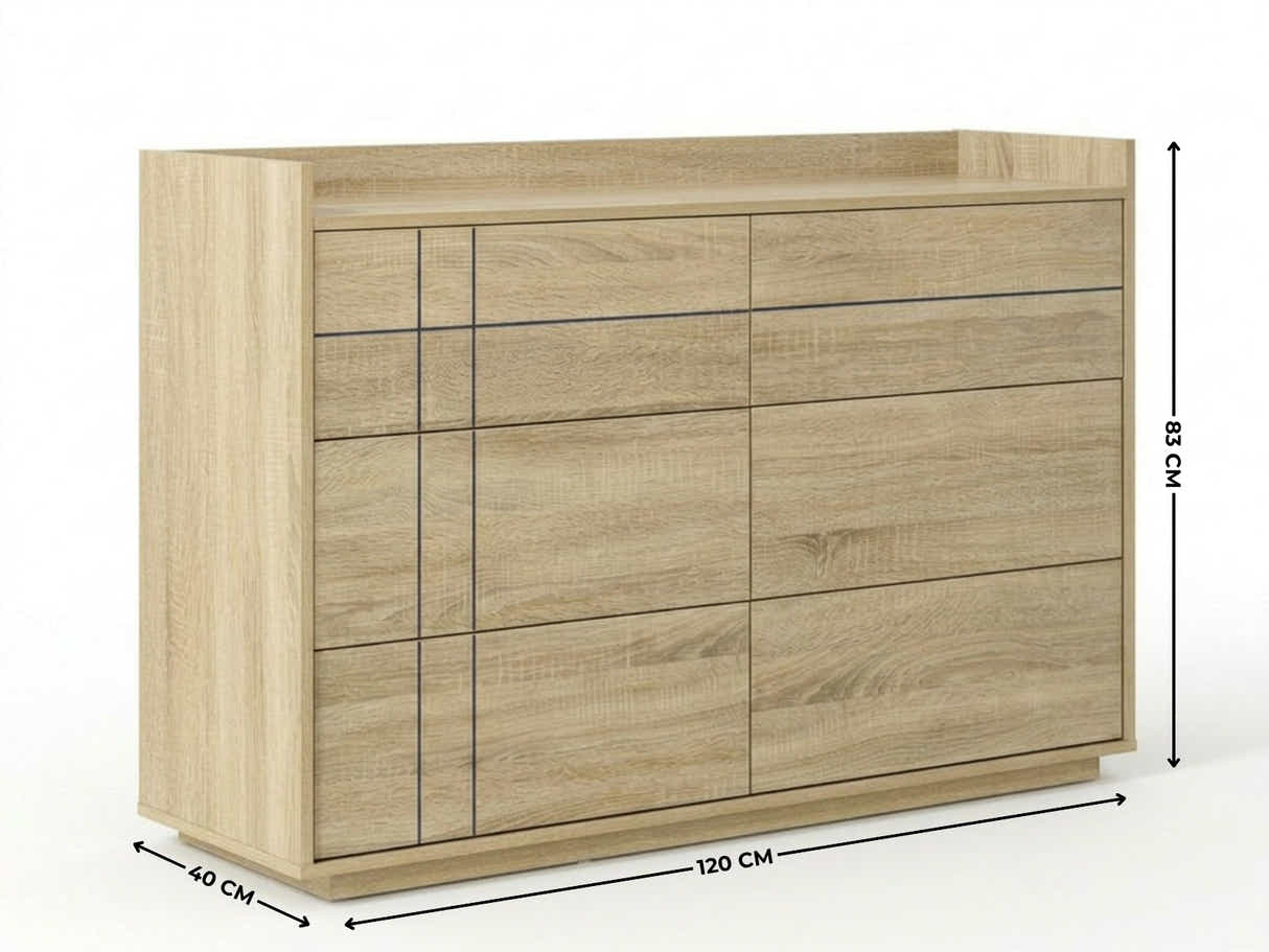 Xclusive Azalea 6-Drawer Lowboy
