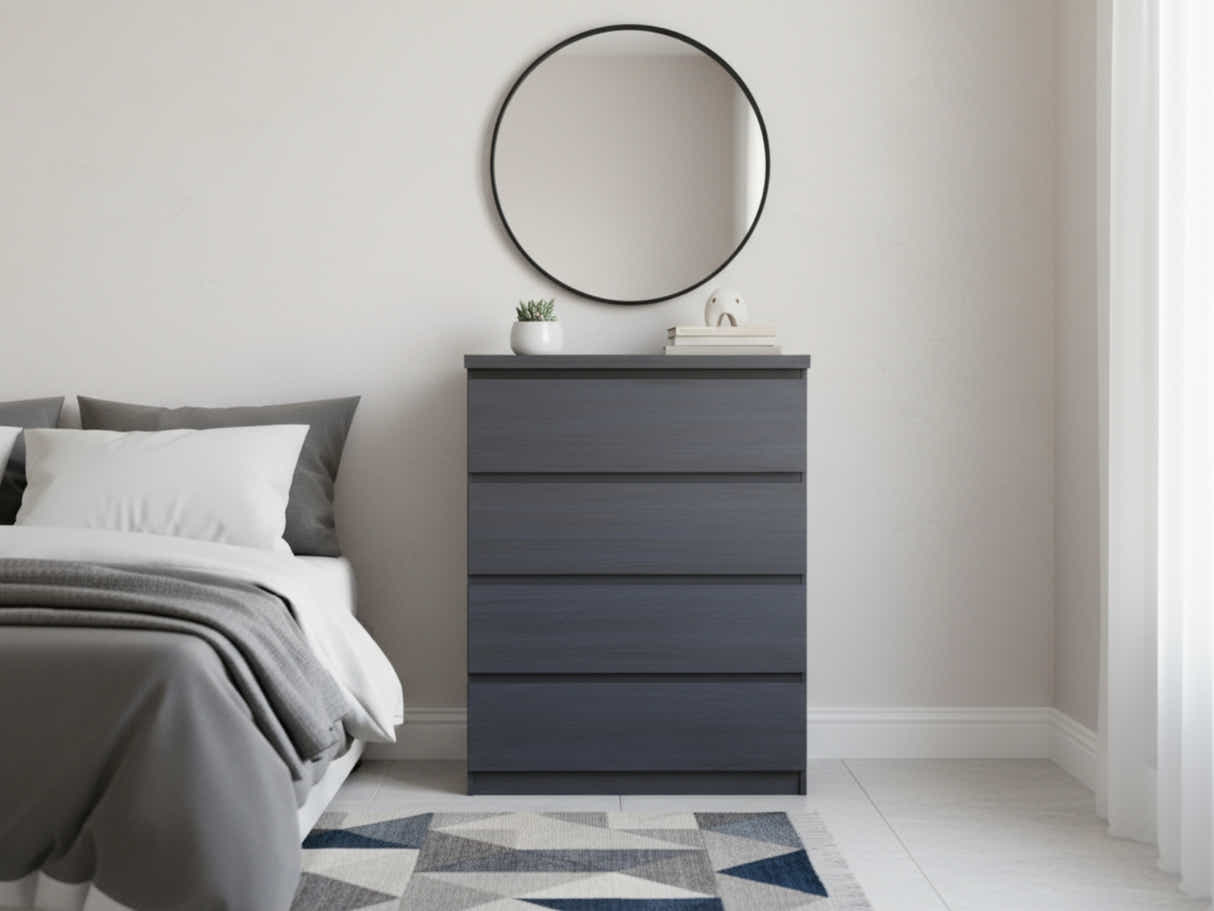 Tiko 4-Drawer Tallboy - Hacienda Black