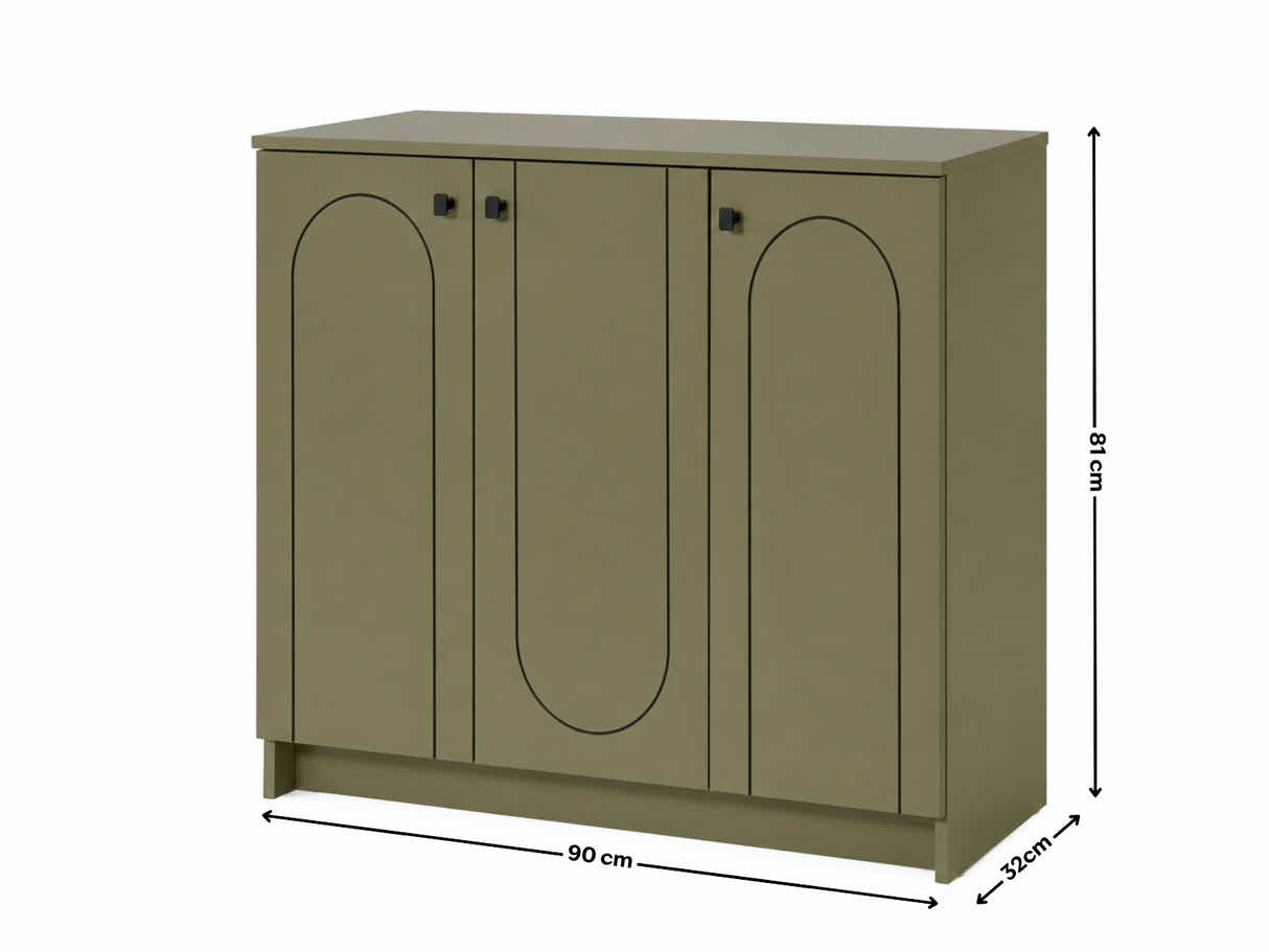 Freesia 3-Door Shoe Cabinet