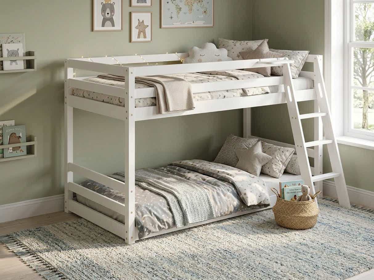 Xclusive Polli Mid-Sleeper Bunk Bed - White