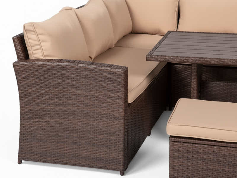 Allyn 8-Piece Outdoor Set - Brown