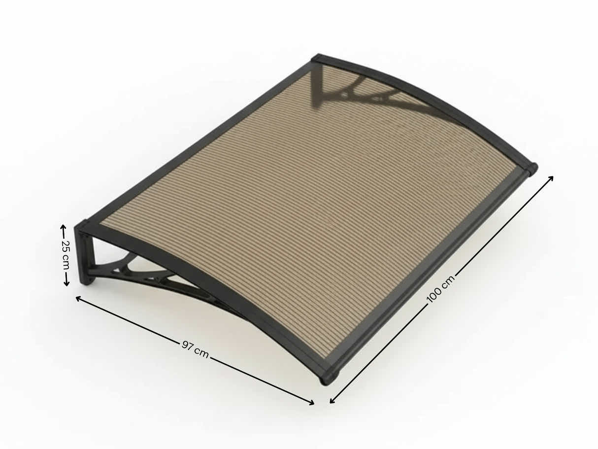 Brown Window Awning 100cm x 100cm