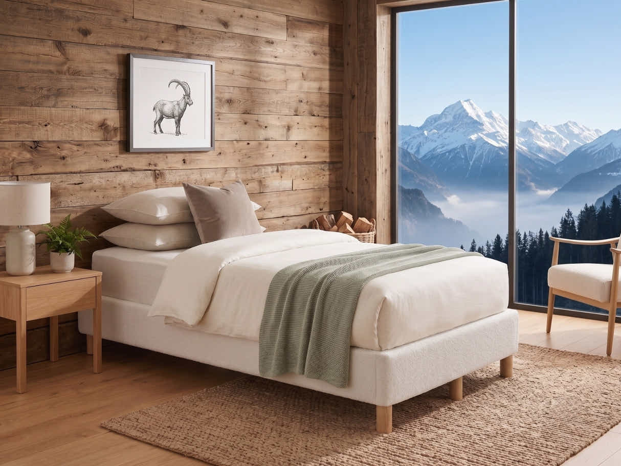 Xclusive Boucle Bed Base - King Single