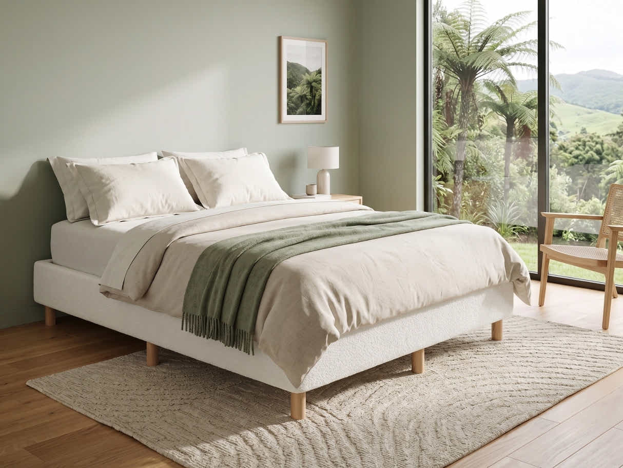 Xclusive Boucle Bed Base - Double