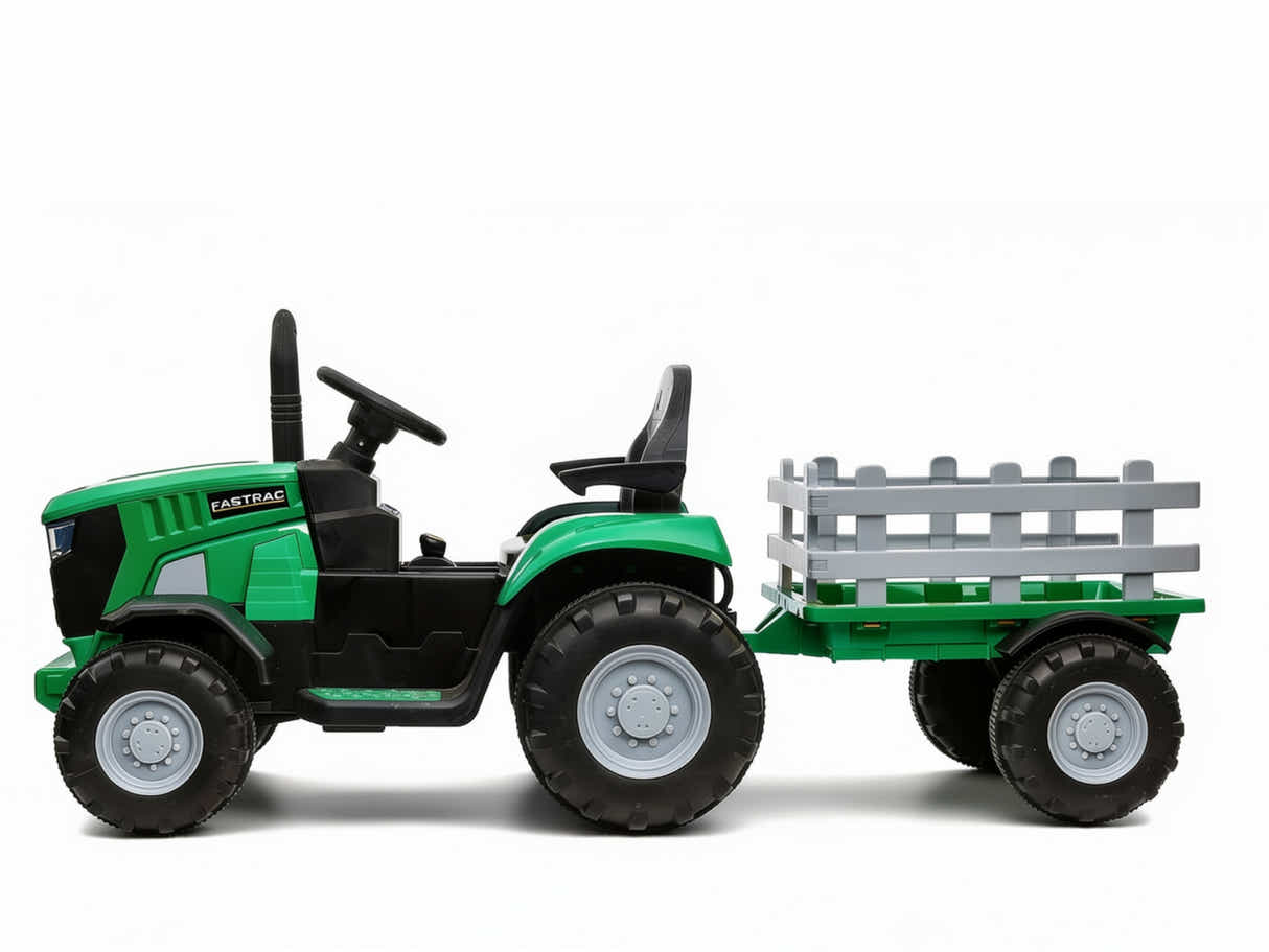 Ride On Tractor With Trailler Green
