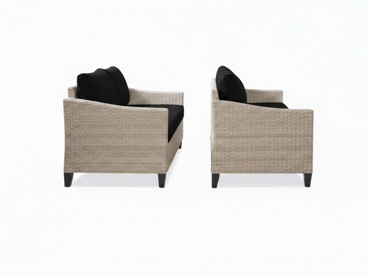Sanstar 2-Piece Patio Set - Black