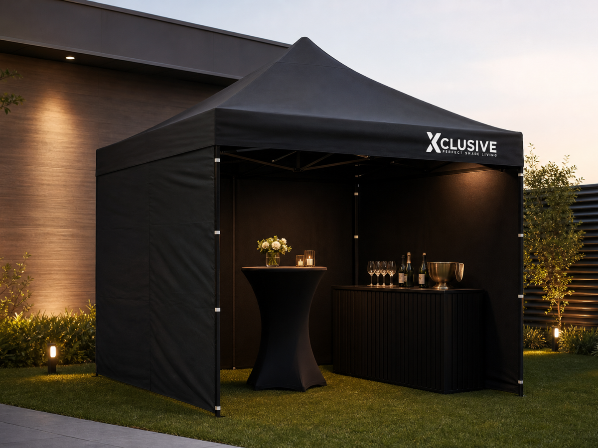 Xclusive Gazebo with Carry Bag 3m x 3m - Black