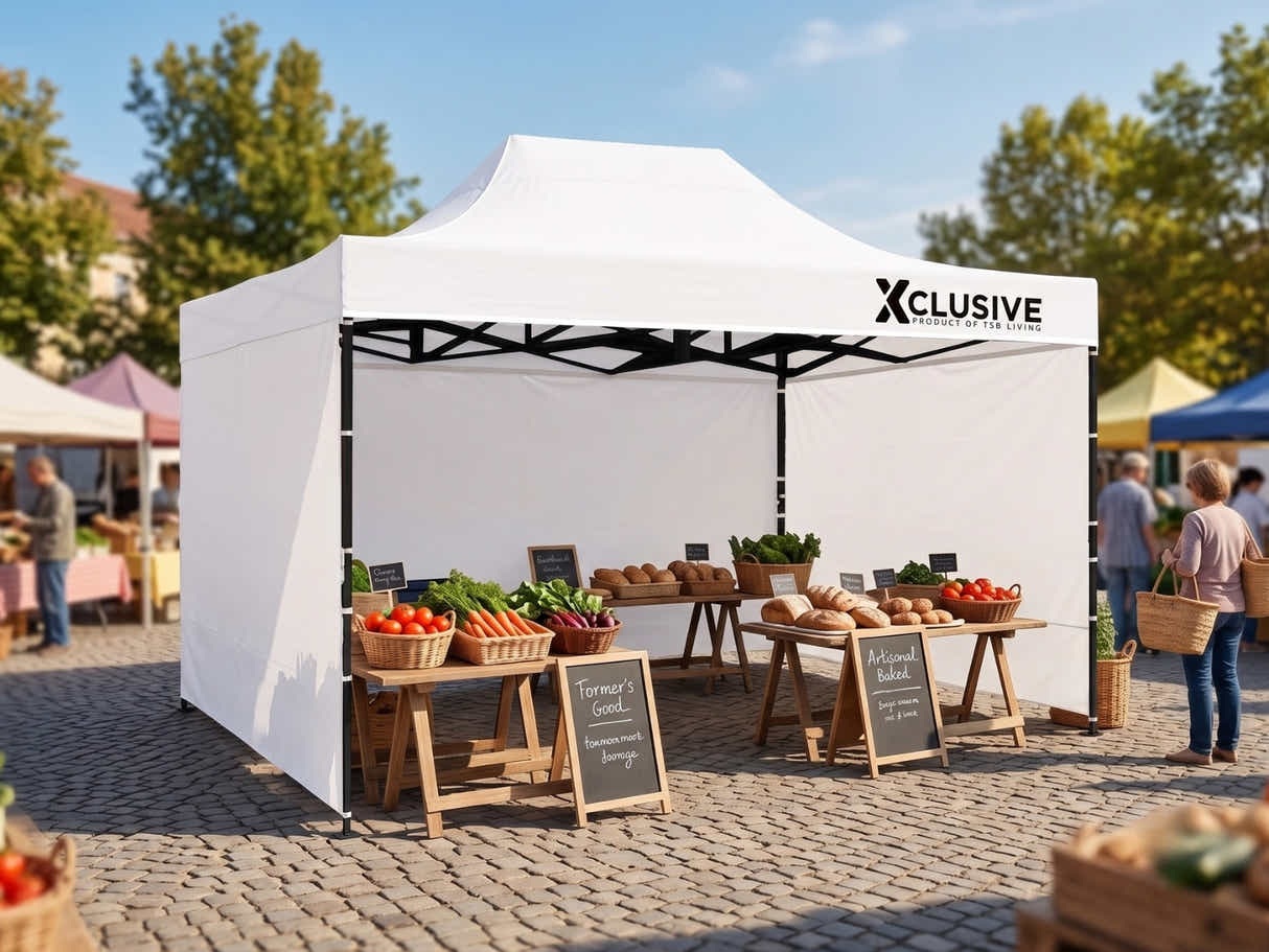 Xclusive Gazebo with Carry Bag 3m x 4.5m - White