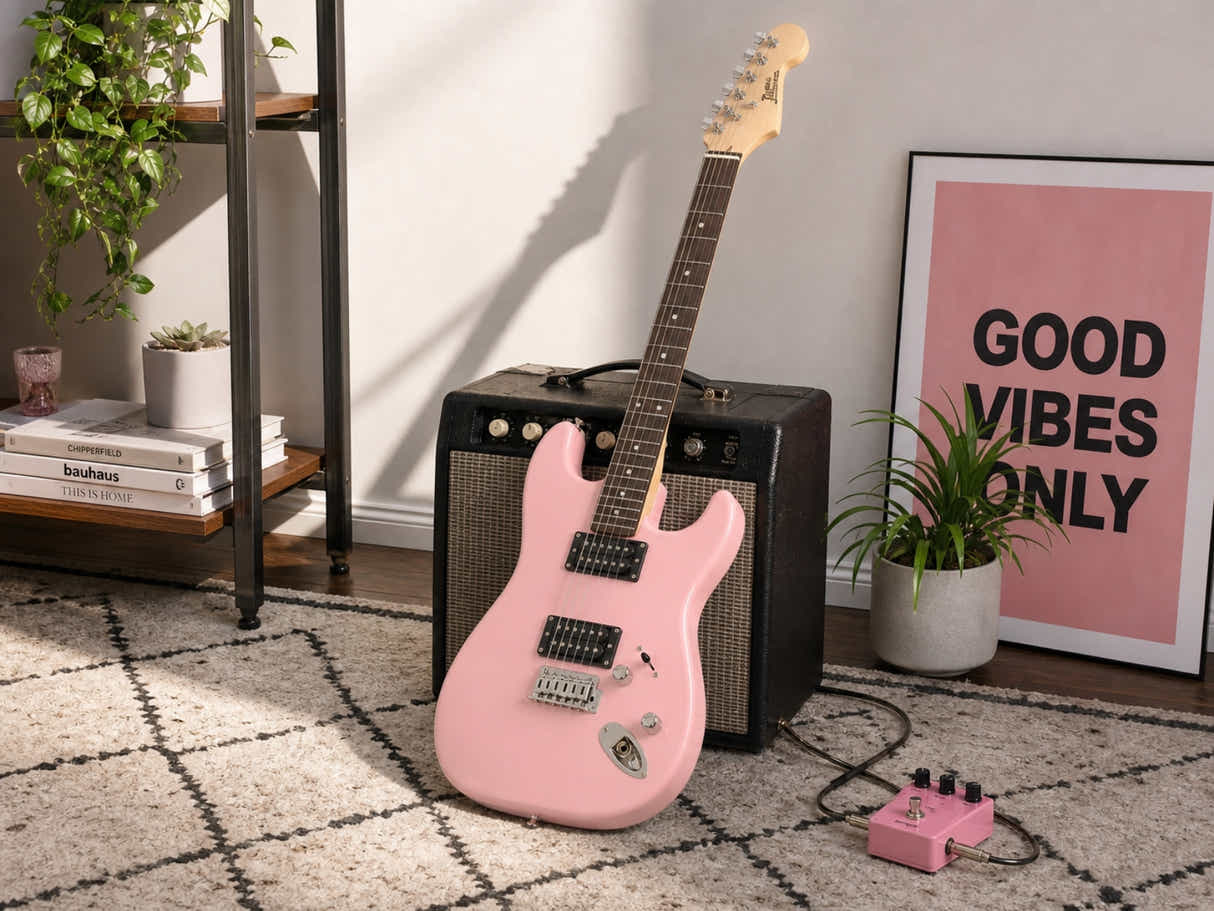 Electric Guitar Set - Pink
