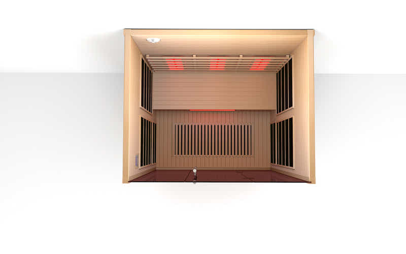 PORVOO 3 Person Low EMF + Red Tube Full spectrum Sauna