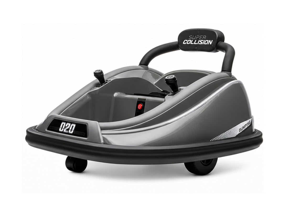 Kids Ride On Bumper Car - Grey